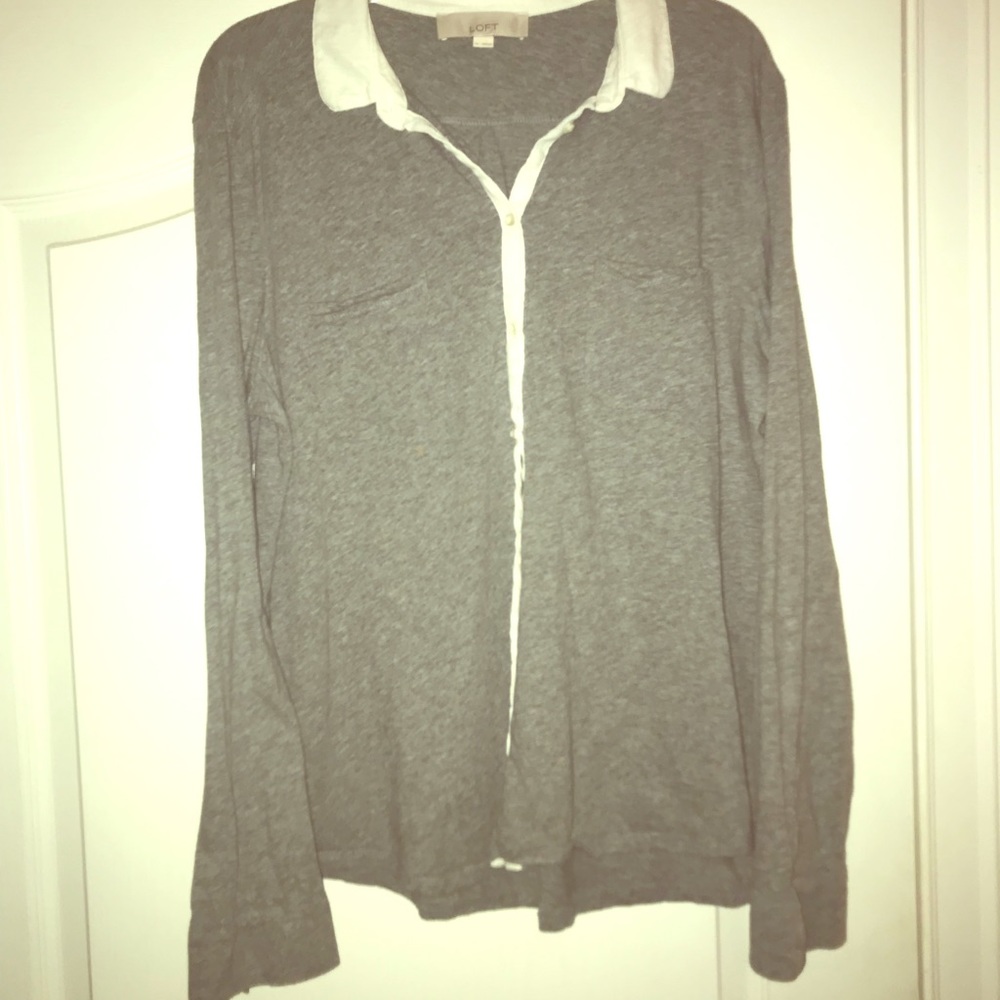 LOFT button down cotton shirt